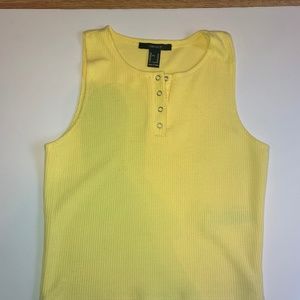 Yellow Forever 21 Cropped Tank